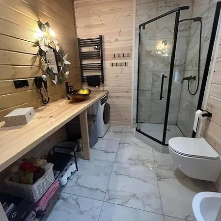 別荘 Mazury Przyjazny Dom W Leleszkach Z Goraca Balia