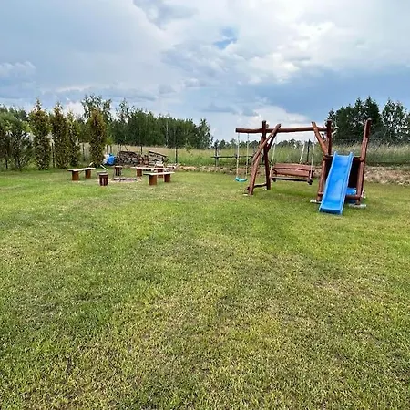 別荘 Mazury Przyjazny Dom W Leleszkach Z Goraca Balia